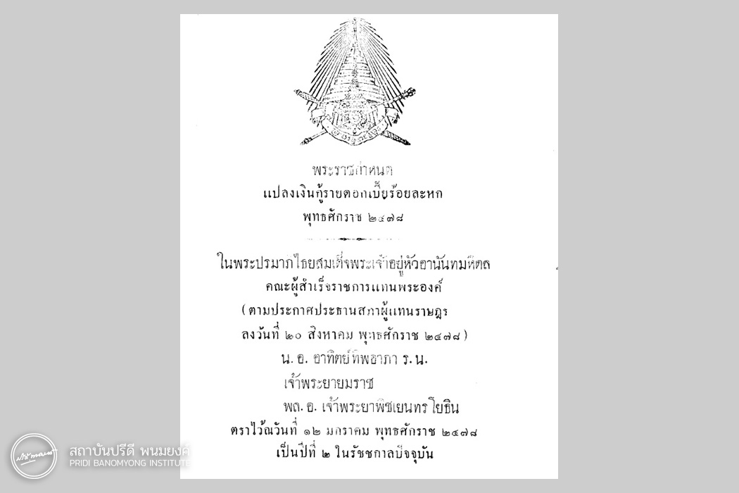 พระราชกำหนดแปลงเงินกู้รายดอกเบี้ยร้อยละหก พุทธศักราช 2478